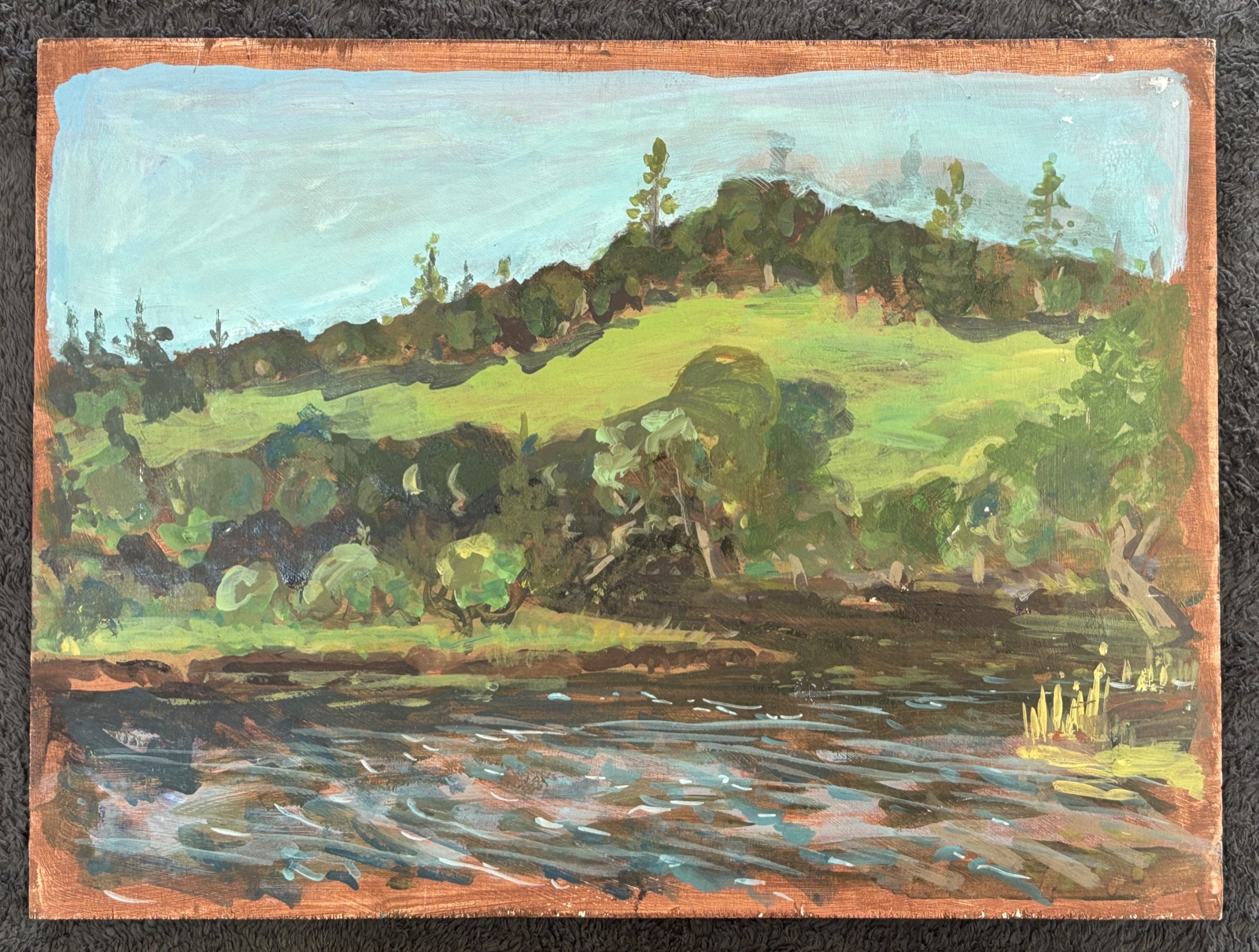 Bon Tempe — acrylic on wood